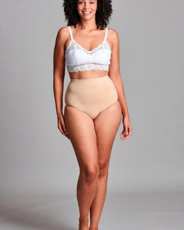 CUI Womens Ostomy Seamless Support Brief - 1 each, SMALL/MEDIUM, BEIGE