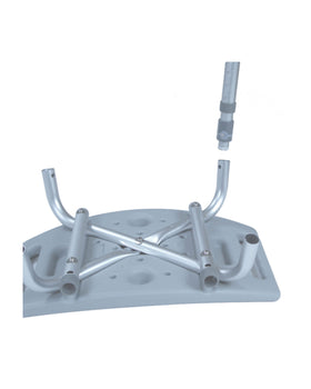 Drive Bath Shower Chair Deluxe Aluminum with Back- 1 each - 0