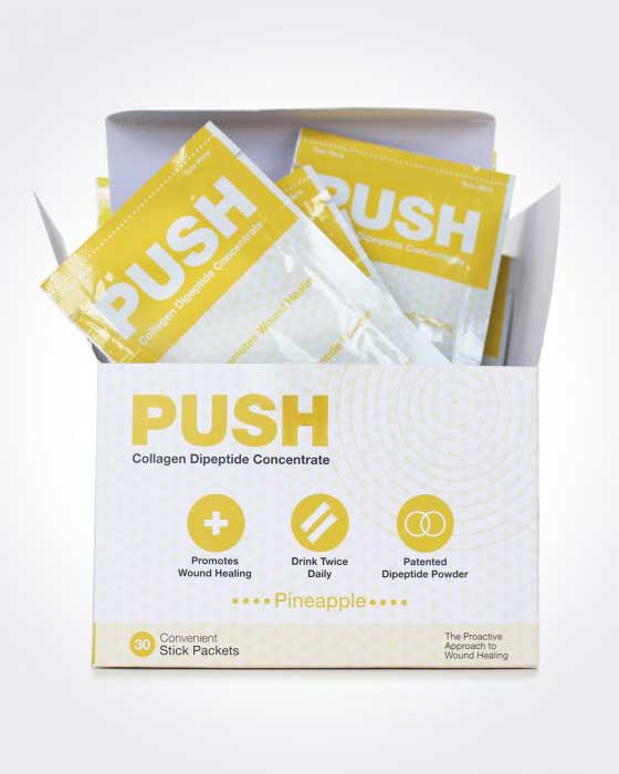 PUSH Collagen Dipeptide Concentrate - Packet - Pineapple - 180 per Case
