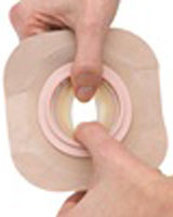 Hollister New Image FormaFlex Flat Skin Barrier - 5 per box, UP TOO 57MM (2 1/4"), BLUE - 70MM - WITH TAPE