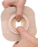 Hollister New Image FormaFlex Flat Skin Barrier - 5 per box, UP TOO 57MM (2 1/4"), BLUE - 70MM - WITH TAPE-3