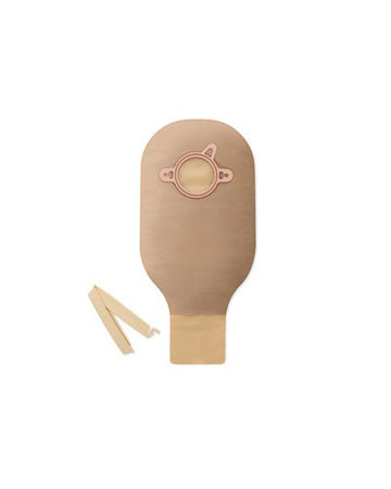 Hollister New Image 2-Piece Drainable Pouch with Clamp Closure Beige - 10 per Box, BLUE - 70MM, 30CM (12") - WITH FILTER