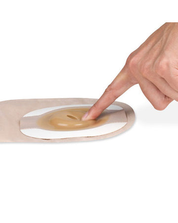 Hollister Premier 1-Piece Drainable Pouch with Lock 'n Roll Closure Soft Convex Flextend Skin Barrier - 5 per box, CUT TO FIT - UP TO 51MM (2"), BEIGE W/VEIWING OPTION - WITH FILTER - 0