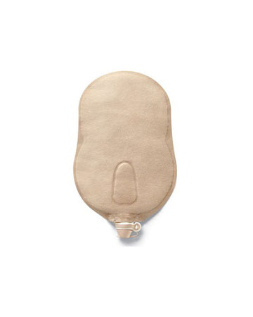 Hollister Premier 1-Piece Urostomy Pouch Flat Flextend Barrier, Enhanced Design - 10 per box, CUT TO FIT - UP TO 64MM (2 1/2"), BEIGE - 23CM (9") - 0
