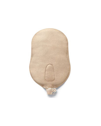 Hollister Premier 1-Piece Urostomy Pouch Flat Flextend Barrier, Enhanced Design - 10 per box, 38MM (1 1/2"), BEIGE - 23CM (9")