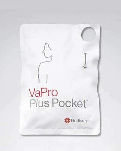 Cathéter intermittent Hollister VaPro Plus Pocket No Touch 10FR 16" (40CM) droit - 30 par boîte