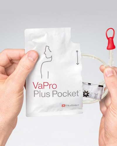 Hollister VaPro Plus Pocket No Touch Intermittent Catheter 10FR 16" (40CM) Straight - 30 per Box-4