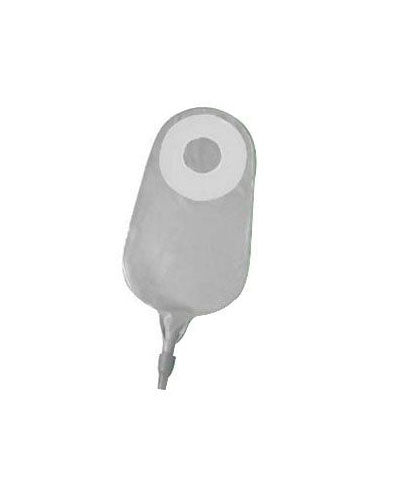 Marlen E-Z Drain Reusable Urostomy Pouch - 5 per package, CLEAR, REGULAR 9" (22CM) 450ML - NO FILTER