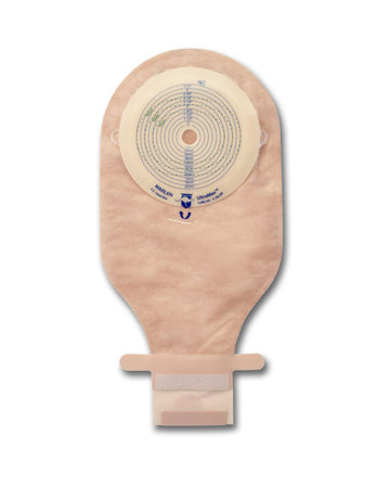 Poche vidable plate monobloc Marlen MaxPlus avec fermeture Kwick-Klose II et protecteur cutané AquaTack - 5 par boîte, SANS FILTRE - DÉCOUPABLE - 12-80 MM (1/2"-3 1/4")