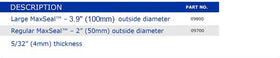 Marlen MaxSeal Protective Barrier Ring - 10 per box, 5/8" (15MM) STARTER HOLE / 2" (50MM) DIAMETER - 0