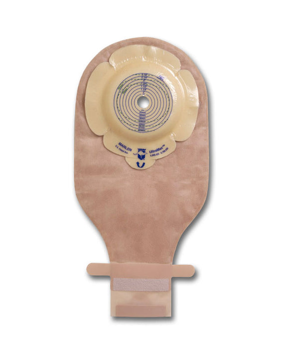 Marlen UltraMax Deep 1-Piece Drainable Pouch with Kwick-Klose II Fastener with AquaTack Barrier and No Filter - 5 per box, TRANSPARENT, DEEP CONVEXITY - 1/2" (12MM)