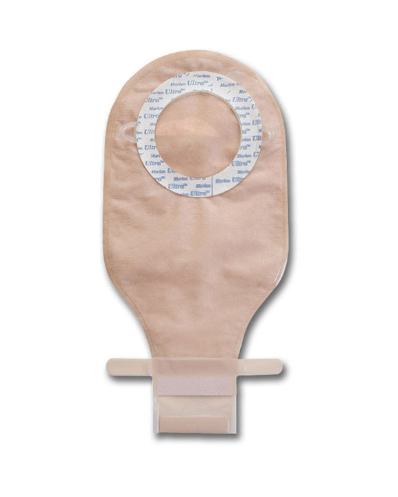 Marlen UltraMax Gemini 2-Piece Drainable Pouch with Kwick-Klose II Fastener - 10 per box, OPAQUE WITH KWICK-VIEW, WITH FILTER