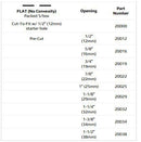 Marlen UltraMax Gemini 2-Piece Flange - 5 per box, FLAT, 1 1/2" (38MM)-5