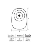 Marlen UltraMax 1-Piece Closed Pouch with AquaTack Barrier and No Filter - 5 per box, OPAQUE WITH KWICK-VIEW, SHALLOW CONVEXITY - 5⁄8" (16MM)-7