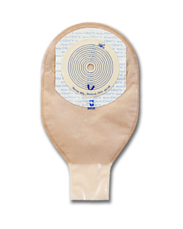 Poche vidable 1 pièce Marlen Ultra Extra avec fermeture Snap-Lok et protecteur cutané SkinShield sans filtre - 10 par boîte, TRANSPARENTE, PLATE - OVALE - 25X28MM