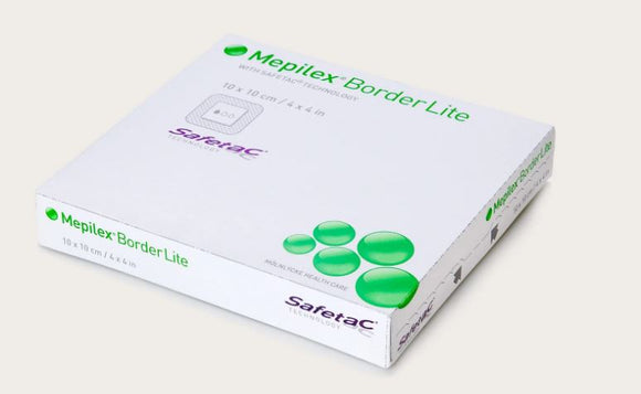 Molnlycke Mepilex Border Lite Foam Dressing 10CM X 10CM - (5/BOX)