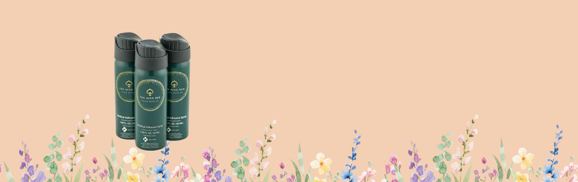 Ten Aces Med “Stick With Us” Adhesive Spray