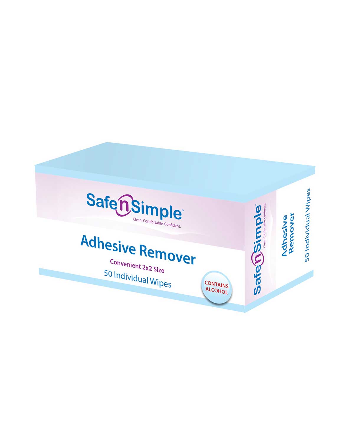 Safe n Simple Adhesive Remover (Alcohol Base) - 50 per box