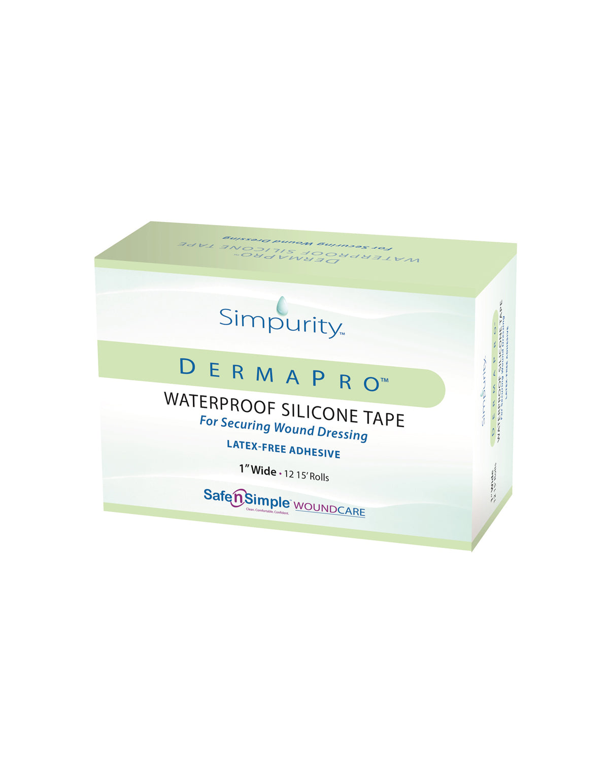 Safe n Simple DermaPro Silicone Waterproof Scar Tape 15'x2" - 1 roll-1