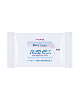 Safe n Simple Peri-Stoma Cleanser & Adhesive Remover, (5 PACKETS/BOX)