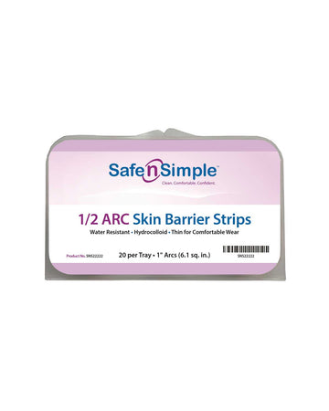 Safe n Simple Skin Barrier Half Circle 1" Width - 20 per package