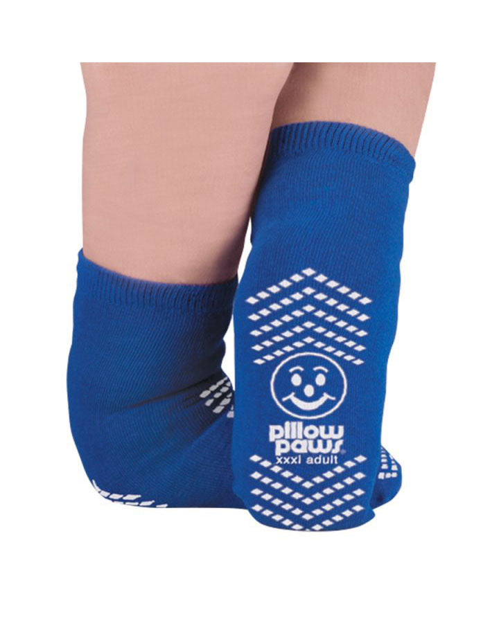 Terries Pillow Paws Slipper Socks - 1 pair, ADULT BARIATRIC XXXL (ROYAL BLUE)