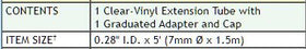 Urocare Clear-Vinyl Extension Tube 60" with Adapter & Cap Non-Sterile - 1 each - 0