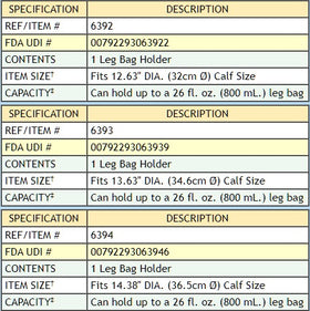 Urocare Fabric Leg Bag Holder Lower Large - 1 Each - 0