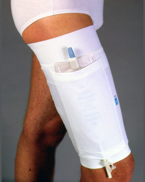 Urocare Support de sac de jambe en tissu supérieur moyen – 1 chacun