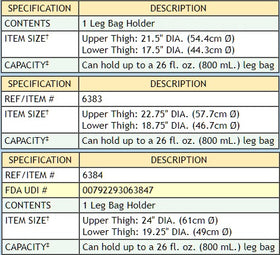 Urocare Fabric Leg Bag Holder Upper Small - 1 Each - 0