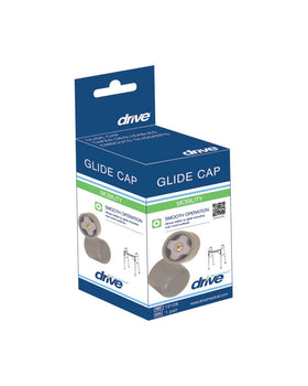 Drive Walker Glide Cap Grey - 1 pair - 0
