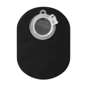 Coloplast Sensura Mio Black Click 2-Piece Closed Pouch, Midi 18cm (7"), with Inspection Window, 40mm (1 9/16") Green - 30 per Box