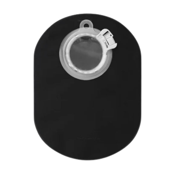 Coloplast Sensura Mio Black Click 2-Piece Closed Pouch, Maxi 22cm (8.5"), with Inspection Window, 70mm (2 3/4") Yellow - 30 per Box