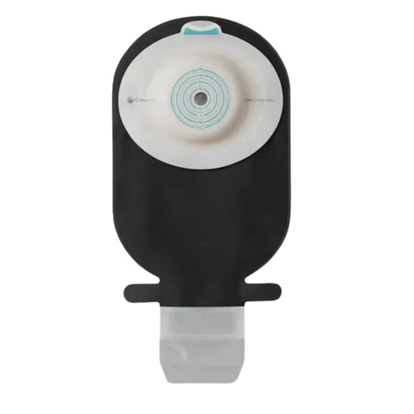 Coloplast SenSura Mio Black 1-Piece Drainable Pouch, Maxi, Convex Light, Cut to Fit 15-33mm - 10 per Box