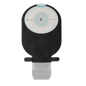 Coloplast SenSura Mio Black 1-Piece Drainable Pouch, Midi, Flat/Non-Convex, Cut to Fit 10-55mm - 10 per Box